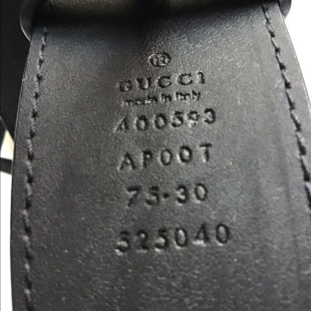 NWT, Gucci Belt Mormont Black Leather, size 75 - Picture 2 of 4